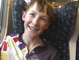 Craig on the 1528 train from Bristol Parkway to Newton Abbot